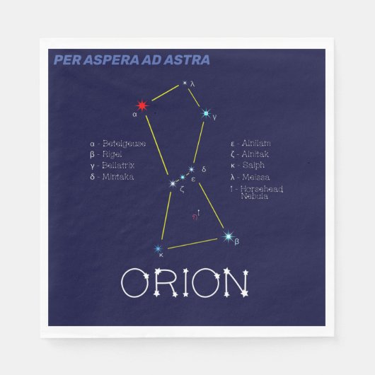 Orion Serviette (Vorderseite)
