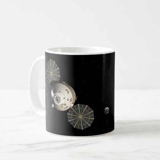 Orion Spacecraft am Lunar Kaffeetasse (Vorderseite Links)
