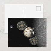 Orion Spacecraft am Lunar Postkarte (Vorne/Hinten)