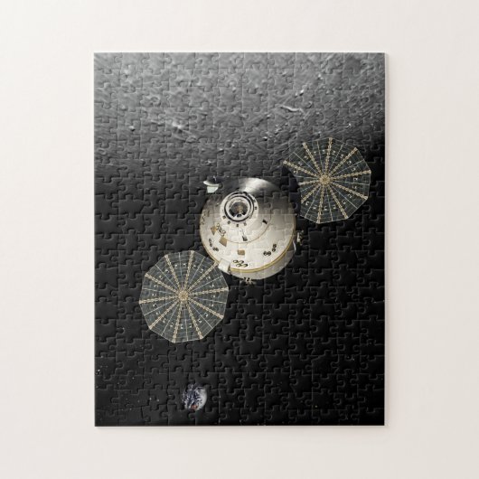 Orion Spacecraft am Lunar Puzzle (Vertikal)