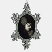 Orion Spacecraft Schneeflocken Zinn-Ornament (Links)