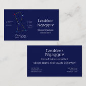 Orion Visitenkarte (Vorne/Hinten)