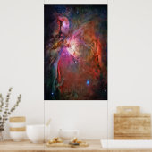 Orionnebel 24x36 (30x30) poster (Küche)