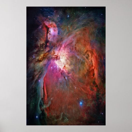 Orionnebel 24x36 (30x30) poster (Vorne)