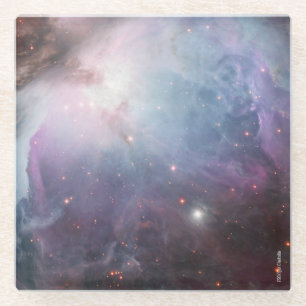 Orionnebel Astronomie blau Pink violetter Himmel S Glasuntersetzer