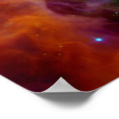 Orionnebel (Hubble & Spitzer Teleskope) Poster (Ecke)