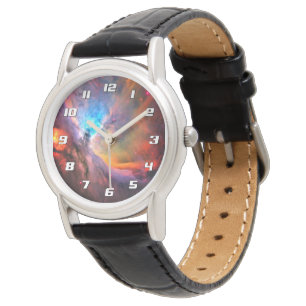 Orionnebel Weltraumgalaxie hoher Kontrast Armbanduhr