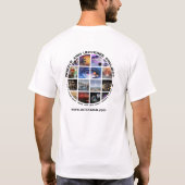 Orion's Arm weißes T-Shirt mit 2 Seiten (Rückseite)