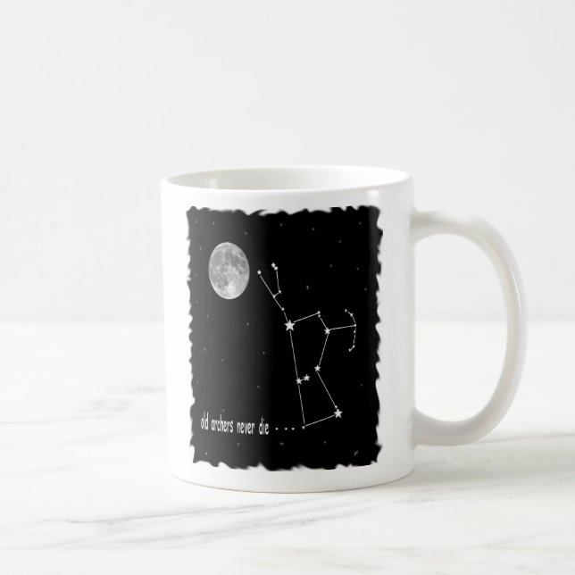 Orions-Konstellation mit Vollmond Kaffeetasse (Rechts)