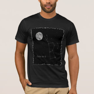 Orions-Konstellation mit Vollmond T-Shirt