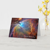 Orions-Nebelfleck-Gruß-Karten-freier Raum nach Karte (Gelbe Blume)