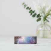 Orions-Nebelfleck-lila Raum Mini Visitenkarte (Stehend Vorderseite)