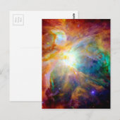 Orions-Nebelfleck-Regenbogen-Galaxie Postkarte (Vorne/Hinten)