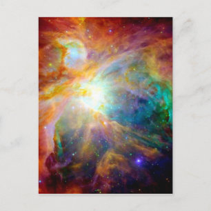 Orions-Nebelfleck-Regenbogen-Galaxie Postkarte