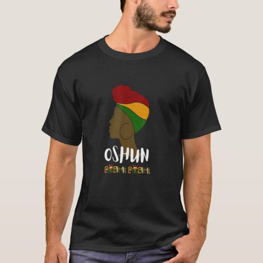 Orisha Oshun Göttin der Weiblichkeit und L T-Shirt (Vorderseite)