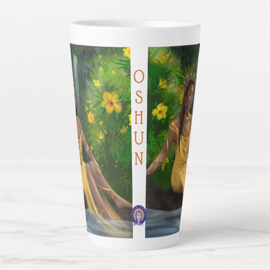 Orisha Oshun Latte Tasse (Vorderseite)