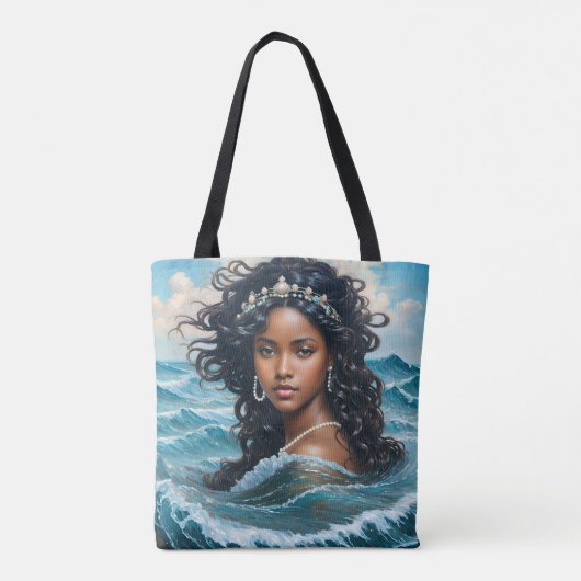 Orisha Yemaya African Goddess Painting Tasche (Rückseite)