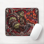 Ork, Paper Cut Monster Mousepad (Mit Mouse)