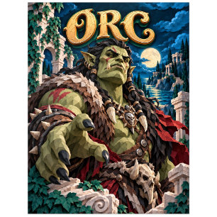 Ork, Paper Cut Monster Postkarte