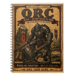 Ork, Vintage-Zirkus-Monster Notizblock