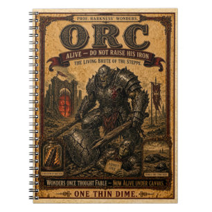 Ork, Vintage-Zirkus-Monster Notizblock
