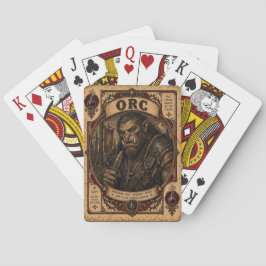 Ork, Vintage Zirkusmonster Spielkarten