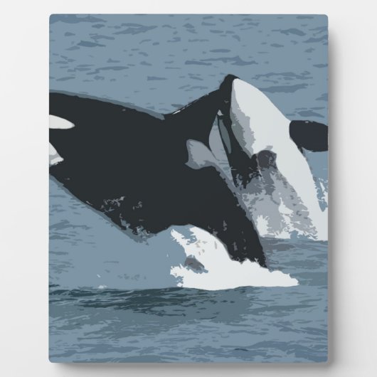 Orka Wal Fotoplatte (Vorderseite)