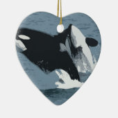 Orka Wal Keramikornament (Rechts)