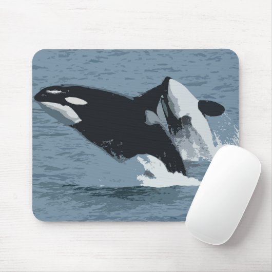 Orka Wal Mousepad (Mit Mouse)