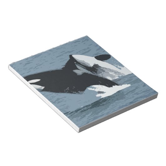 Orka Wal Notizblock (angewinkelt)