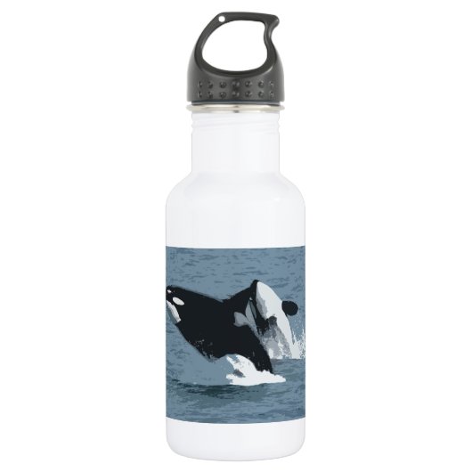 Orka Whale Trinkflasche (Vorderseite)