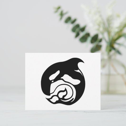 Orkanwal Postkarte (Stehend Vorderseite)