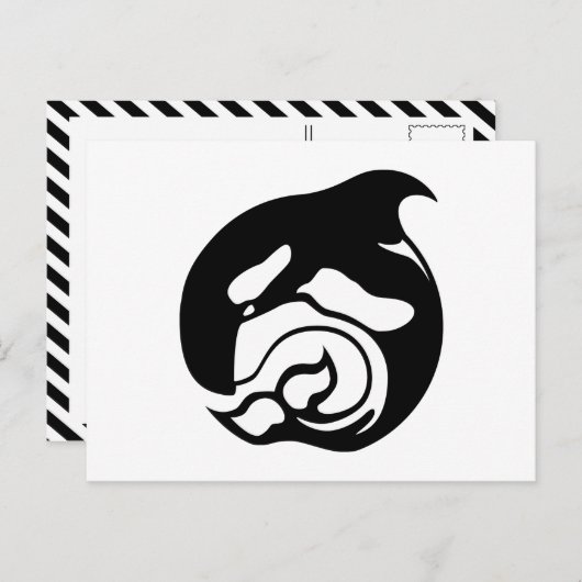 Orkanwal Postkarte (Vorne/Hinten)