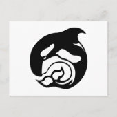 Orkanwal Postkarte (Vorderseite)