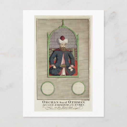Orkhan (c.1288-c.1362) Sohn von Osman, Zweiter Kai Postkarte (Vorderseite)