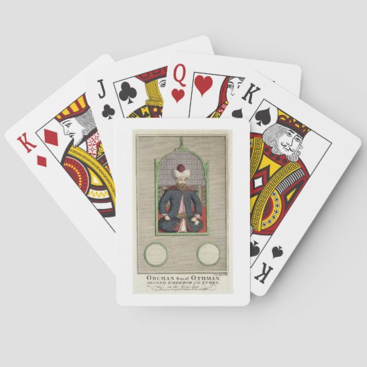Orkhan (c.1288-c.1362) son of Osman, Second Empero Spielkarten (Rückseite)