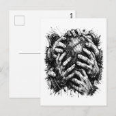Orkney Ba greifende Hände Postkarte (Vorne/Hinten)