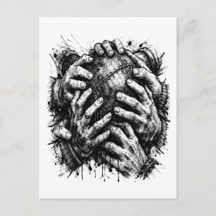 Orkney Ba greifende Hände Postkarte