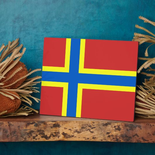 Orkney Flag Fotoplatte (Seite)