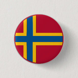Orkney-Flagge Button