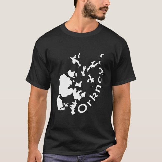Orkney-Inseln - Karte T-Shirt (Vorderseite)