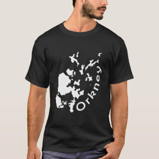 Orkney-Inseln - Karte T-Shirt