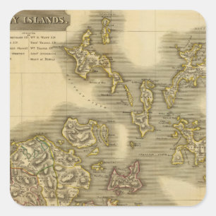 Orkney Quadratischer Aufkleber