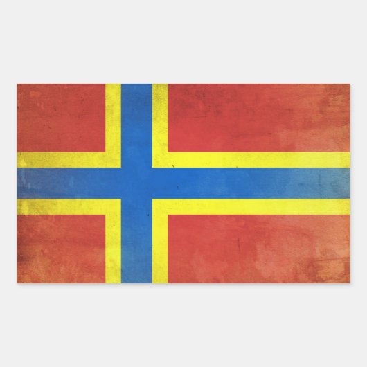 Orkney Rechteckiger Aufkleber (Vorderseite)