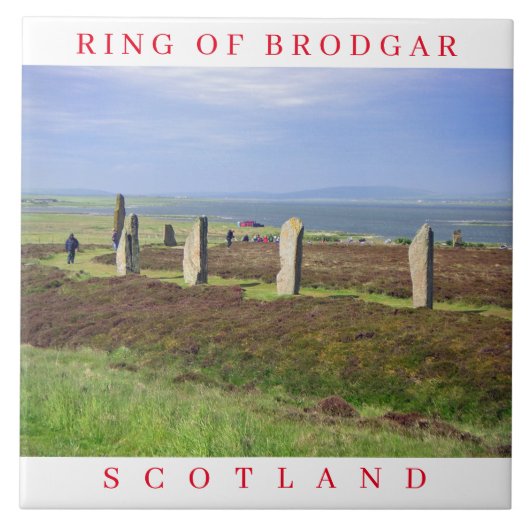 Orkney Ring von Brodgar View Keramik Fliesen (Vorderseite)