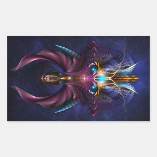 Orkolon Starfield Rechteckiger Aufkleber (Vorderseite)