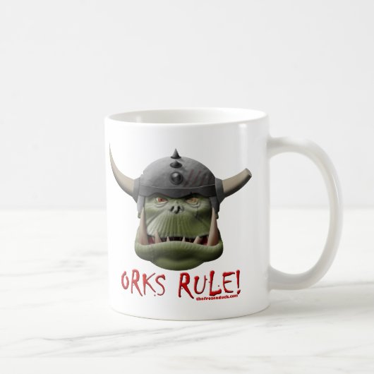 Orks Regel! Kaffeetasse (Rechts)