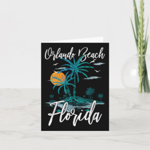 Orlando Beach Florida Familienurlaub Palm Tree Su Karte