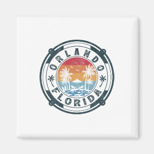 Orlando Beach Florida Sommerurlaub Vintage Sonnen Magnet