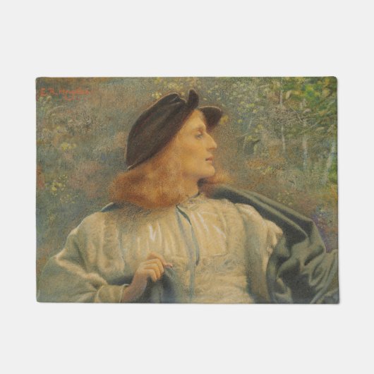 Orlando (Beautiful Young Man) (von E.R. Hughes) Fußmatte (Vorderseite)